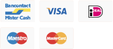 visa, mastercard, maestro, bancontact en overschrijving